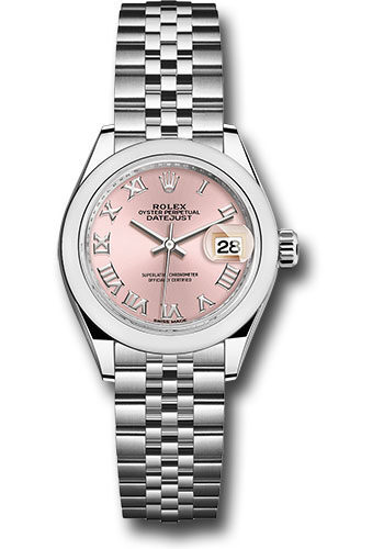 Rolex Lady Datejust Automatic Pink Dial Ladies Jubilee Watch #279160PRJ - Watches of America