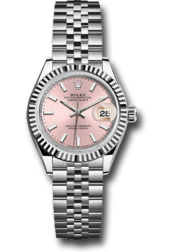 Rolex Lady Datejust Automatic Pink Dial Ladies Jubilee Watch #279174PSJ - Watches of America