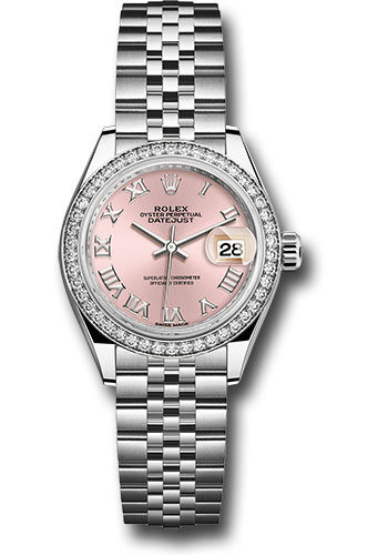 Rolex Lady Datejust Automatic Pink Dial Ladies Jubilee Watch #279384PRJ - Watches of America