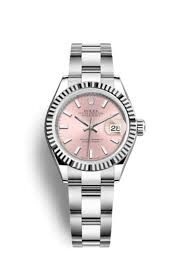 Rolex Lady Datejust Automatic Pink Dial Ladies Oyster Watch #279174PSO - Watches of America