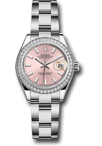 Rolex Lady Datejust Automatic Pink Dial Ladies Oyster Watch #279384PSO - Watches of America