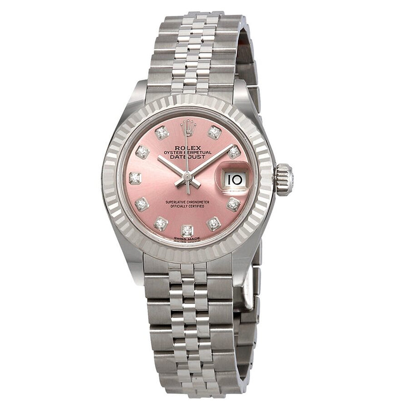 Rolex Lady Datejust Automatic Pink Diamond Dial Ladies Jubilee Watch #279174PDJ - Watches of America