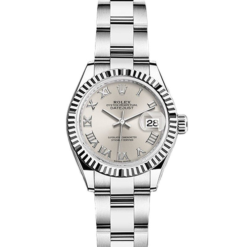 Rolex Lady Datejust Automatic Silver Dial Ladies Oyster Watch #279174SRO - Watches of America