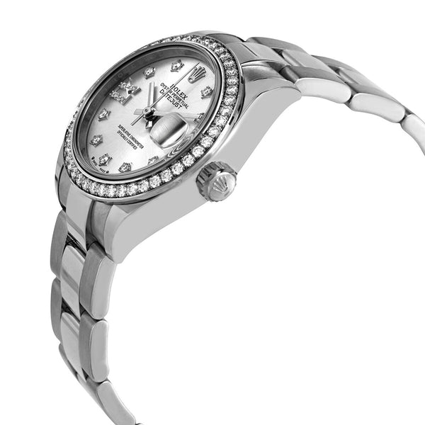Rolex Lady Datejust Automatic Silver Roman Diamond Dial Ladies Oyster Watch #279384SRDO - Watches of America #2