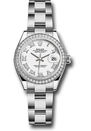 Rolex Lady Datejust Automatic White Dial Ladies Oyster Watch #279384WRO - Watches of America