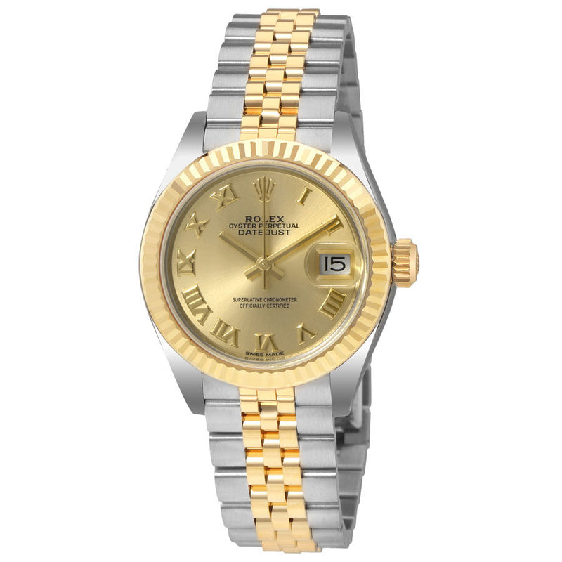 Rolex Lady Datejust Champagne Dial Steel and 18K Yellow Gold Ladies Watch #279173CRJ - Watches of America