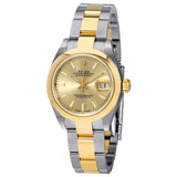 Rolex Lady Datejust Champagne Dial Steel and 18K Yellow Gold Oyster Watch #279163CSO - Watches of America