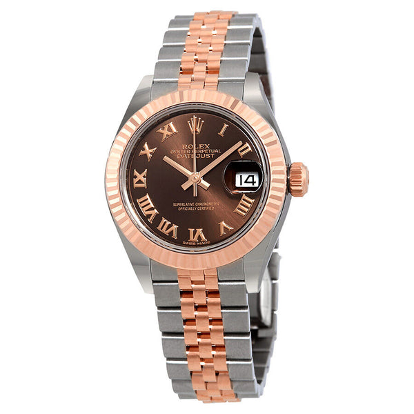 Rolex Lady Datejust Chocolate Dial Diamond Automatic Watch #279171CHRJ - Watches of America