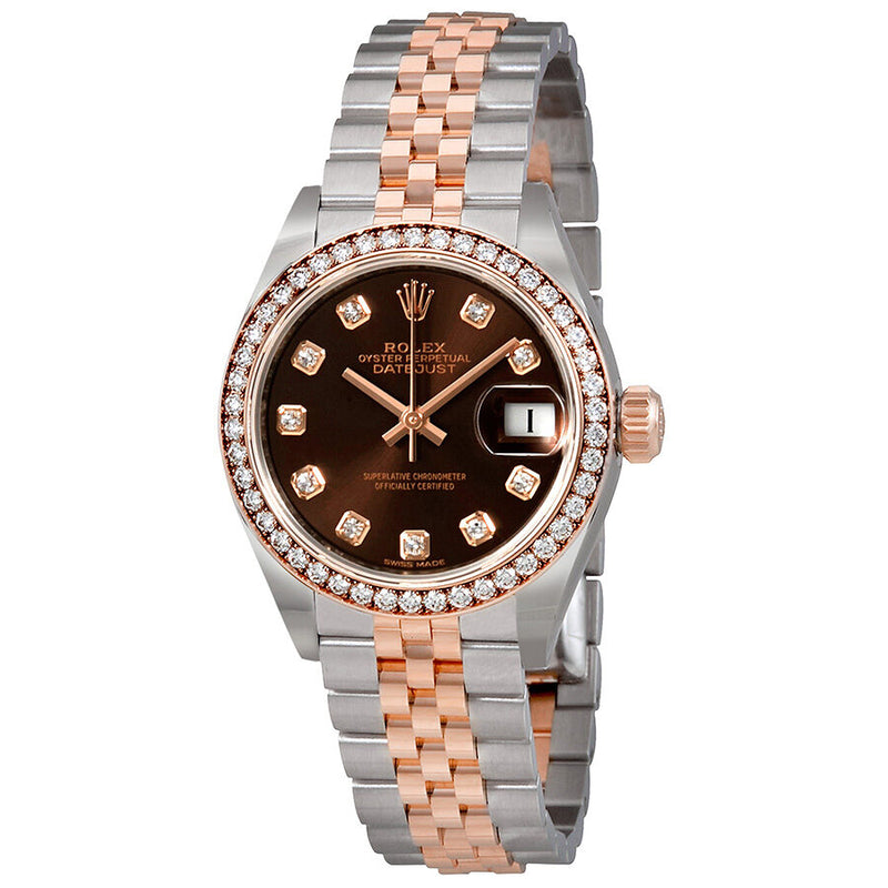 Rolex Lady Datejust Chocolate Diamond Dial Automatic Watch #279381CHDJ - Watches of America