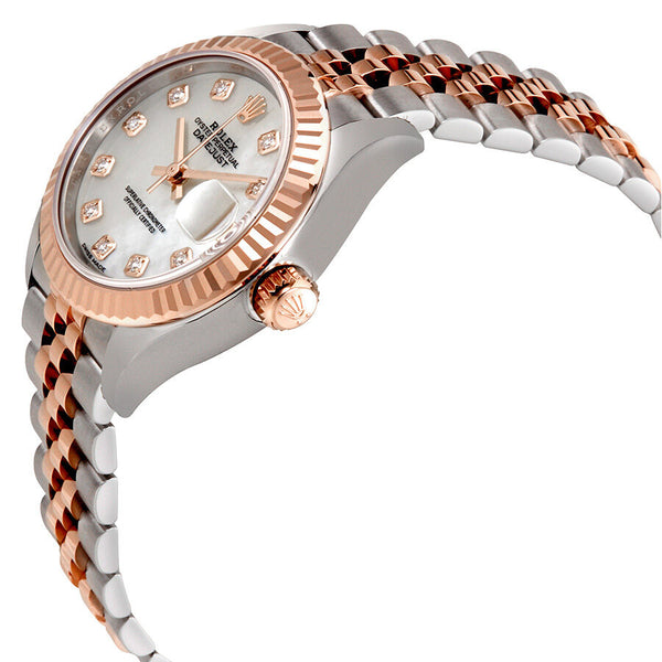 Rolex Lady Datejust Mother of Pearl Diamond Steel and 18K Everose Gold Jubilee Watch #279171MDJ - Watches of America #2