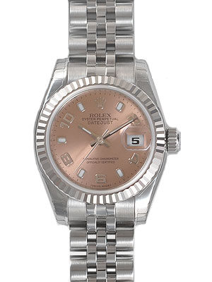 Rolex Lady Datejust 26 Pink Dial Stainless Steel Jubilee Bracelet Automatic Watch #179174PSAJ - Watches of America