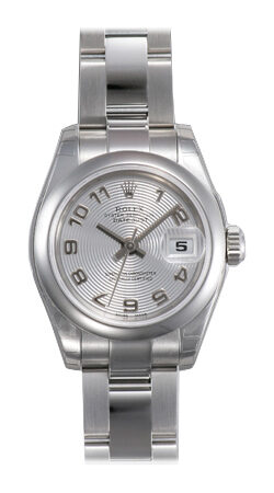 Rolex Lady Datejust 26 Silver Dial Stainless Steel Oyster Bracelet Automatic Watch 179160SAO#179160-SAO - Watches of America