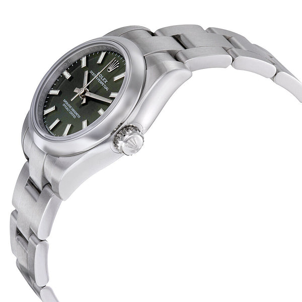 Rolex Lady Oyster Perpetual 26 Olive Green Dial Stainless Steel Oyster Bracelet Automatic Watch #176200OVSO - Watches of America #2