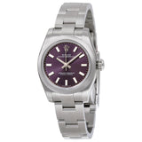 Rolex Lady Oyster Perpetual 26 Purple Dial Stainless Steel Oyster Bracelet Automatic Watch 176200PUSO#176200/70130 - Watches of America