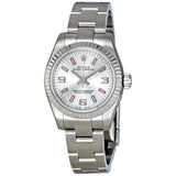 Rolex Lady Oyster Perpetual 26 Silver Dial Stainless Steel Oyster Bracelet Automatic Watch #176234SAPSO - Watches of America