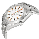 Rolex Milgauss White Dial Stainless Steel Oyster Bracelet Automatic Men's Watch #116400WSO - Watches of America #2
