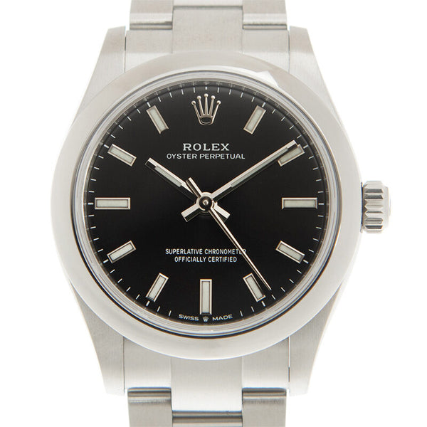 Rolex Oyster Perpetual 31 Automatic Black Dial Ladies Watch #277200BKSO - Watches of America