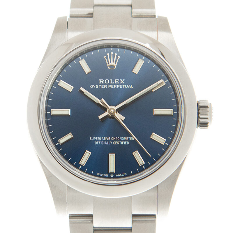 Rolex Oyster Perpetual 31 Automatic Chronometer Blue Dial Ladies Watch #277200BLSO - Watches of America