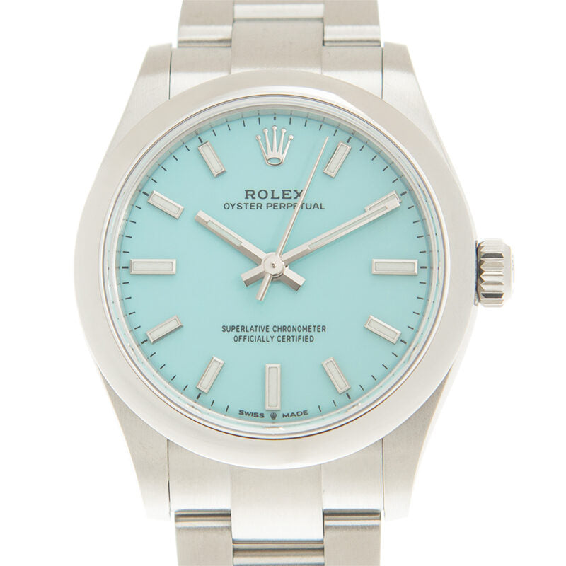 Rolex Oyster Perpetual 31 Automatic Chronometer Turquoise Blue Dial Ladies Watch #277200TQBLSO - Watches of America