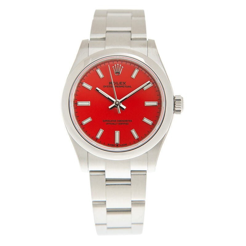 Rolex Oyster Perpetual 31 Coral Red Dial Automatic Ladies Watch #277200CRLRDSO - Watches of America #2