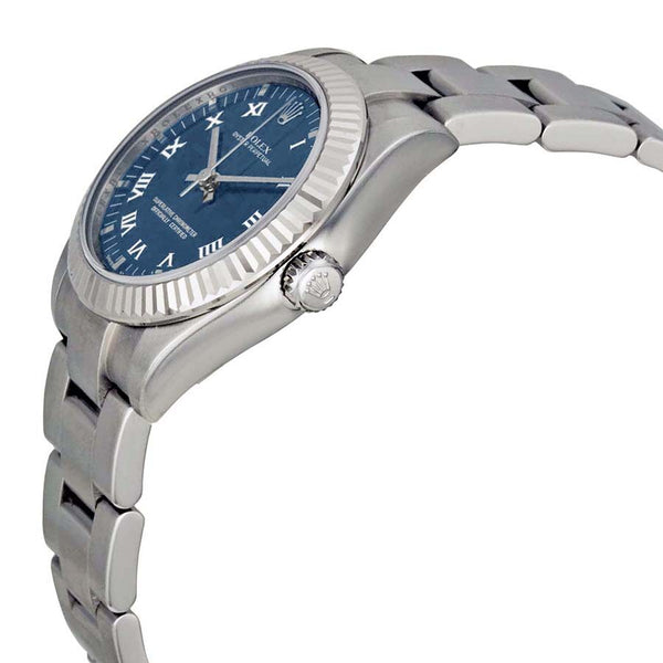 Rolex Oyster Perpetual 31 mm Blue Dial Stainless Steel Bracelet Automatic Ladies Watch #177234BLRO - Watches of America #2