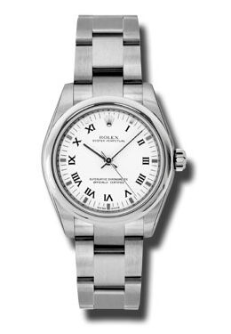 Rolex Oyster Perpetual 31 mm White Dial Stainless Steel Bracelet Automatic Ladies Watch #177200WRO - Watches of America