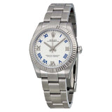 Rolex Oyster Perpetual 31 mm White Dial Stainless Steel Bracelet Automatic Ladies Watch #177234WBLRO - Watches of America
