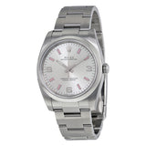 Rolex Oyster Perpetual 34 Silver Dial Stainless Steel Bracelet Automatic Men's Watch #114200SAPSO - Watches of America