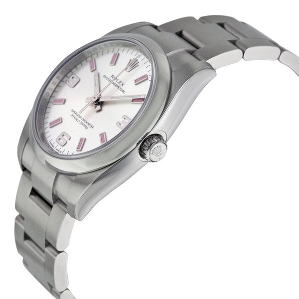 Rolex Oyster Perpetual 34 Silver Dial Stainless Steel Bracelet Automatic Men's Watch #114200SAPSO - Watches of America #2