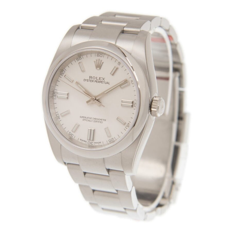 Rolex Oyster Perpetual 36 Automatic Chronometer White Dial Men's Watch #116000-0012 - Watches of America #4