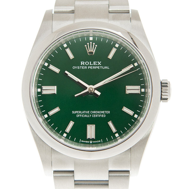 Rolex Oyster Perpetual 36 Automatic Green Dial Watch #126000GNSO - Watches of America