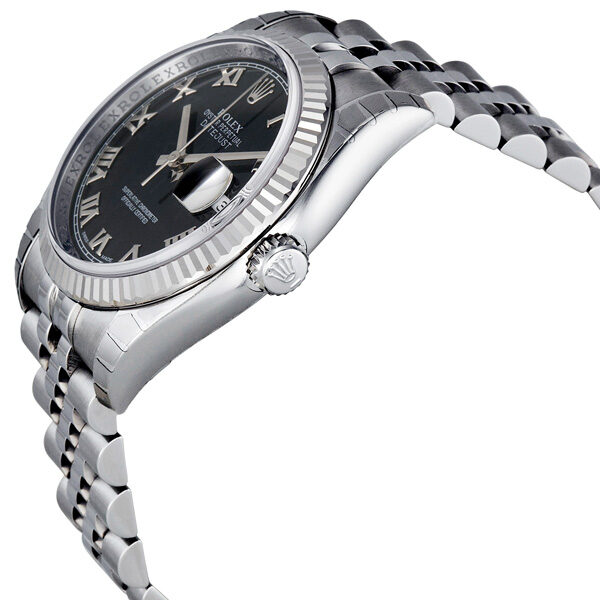 Rolex Oyster Perpetual 36 mm Black Dial Stainless Steel Jubilee Bracelet Automatic Men's Watch #116234BKRJ - Watches of America #2
