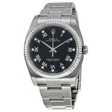 Rolex Oyster Perpetual 36 mm Black Dial Stainless Steel Bracelet Automatic Unisex Watch #116034BKRDO - Watches of America