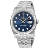 Rolex Oyster Perpetual 36 mm Blue Dial Stainless Steel Jubilee Bracelet Automatic Men's Watch #116234BLDJ - Watches of America