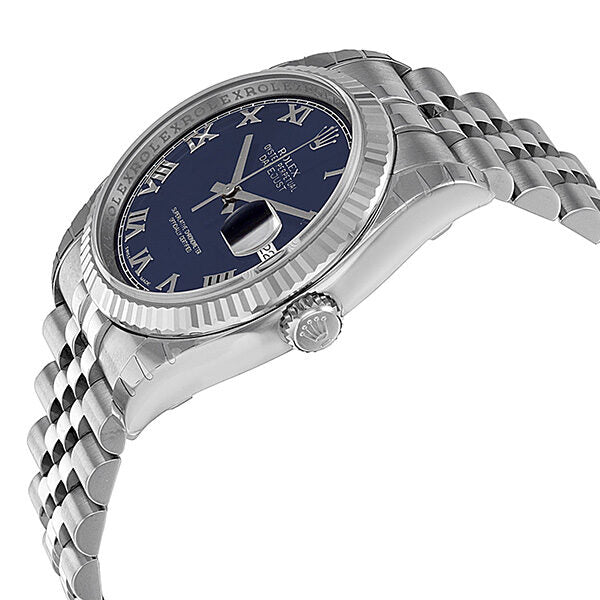 Rolex Oyster Perpetual 36 mm Blue Dial Stainless Steel Jubilee Bracelet Automatic Men's Watch 116234BLRJ #116234-BLRJ - Watches of America #2