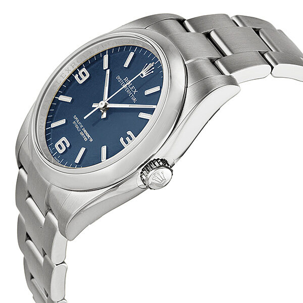 Rolex Oyster Perpetual 36 mm Blue Dial Stainless Steel Bracelet Automatic Men's Watch #116000BLASO - Watches of America #2