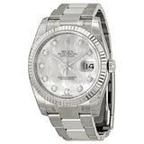 Rolex Oyster Perpetual 36 mm Mother of Pearl Dial Stainless Steel Bracelet Automatic Unisex Watch #116234MDO - Watches of America
