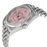 Rolex Oyster Perpetual 36 mm Pink Floral Dial Stainless Steel Jubilee Bracelet Automatic Ladies Watch 116234PAFJ#116234PKAFJ - Watches of America #2