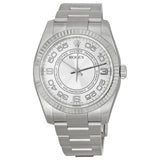 Rolex Oyster Perpetual 36 mm Silver Concentric Dial Stainless Steel Bracelet Automatic Men's Watch #116034SCAO - Watches of America
