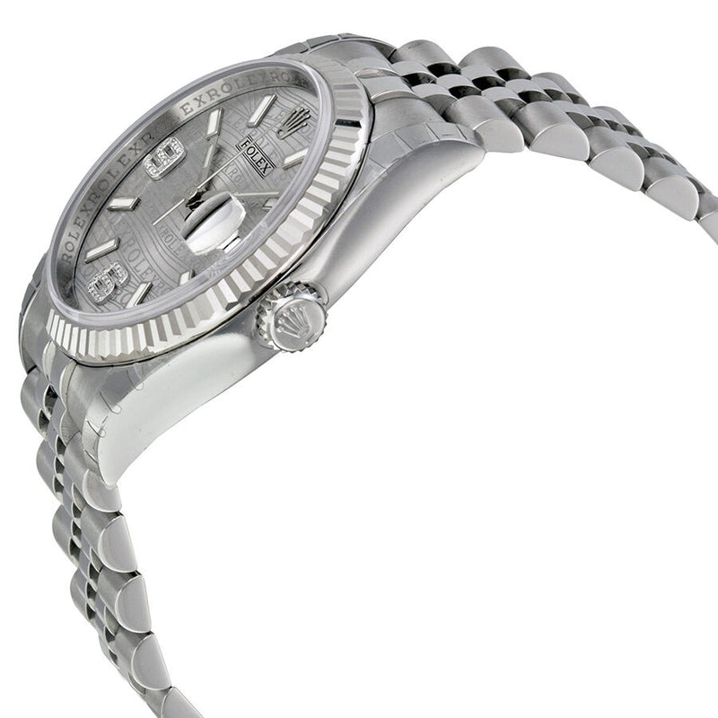 Rolex Oyster Perpetual 36 mm Silver Dial Stainless Steel Jubilee Bracelet Automatic Unisex Watch #116234SJADJ - Watches of America #2