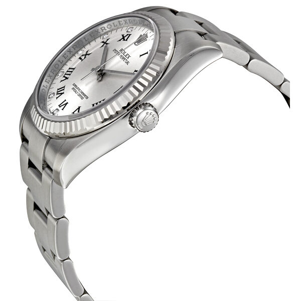 Rolex Oyster Perpetual 36 mm Silver Dial Stainless Steel Bracelet Automatic Men's Watch #116034SDO - Watches of America #2
