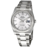 Rolex Oyster Perpetual 36 mm Silver Dial Stainless Steel Bracelet Automatic Men's Watch 116234SSO#116234-SSO - Watches of America