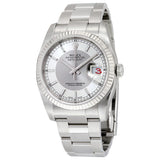 Rolex Oyster Perpetual 36 mm Silver Rhodium Dial Stainless Steel Bracelet Automatic Ladies Watch #116234SRSO - Watches of America