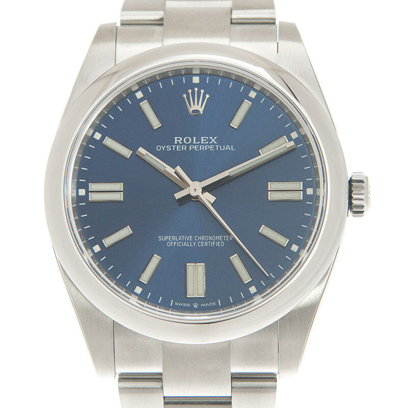 Rolex Oyster Perpetual 41 Automatic Blue Dial Men's Watch #124300BLSO - Watches of America