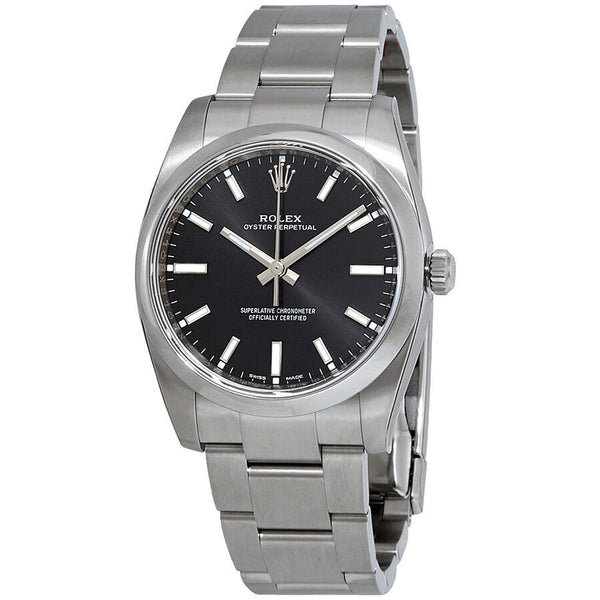 Rolex Oyster Perpetual Automatic Black Dial Ladies Watch #114200BKSO - Watches of America