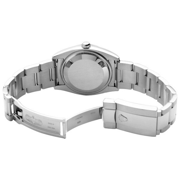 Rolex Oyster Perpetual Date 34 Silver Dial Stainless Steel Bracelet Automatic Men's Watch #115200SRO - Watches of America #2