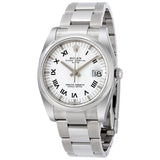 Rolex Oyster Perpetual Date 34 White Dial Stainless Steel Bracelet Automatic Men's Watch #115200WRO - Watches of America