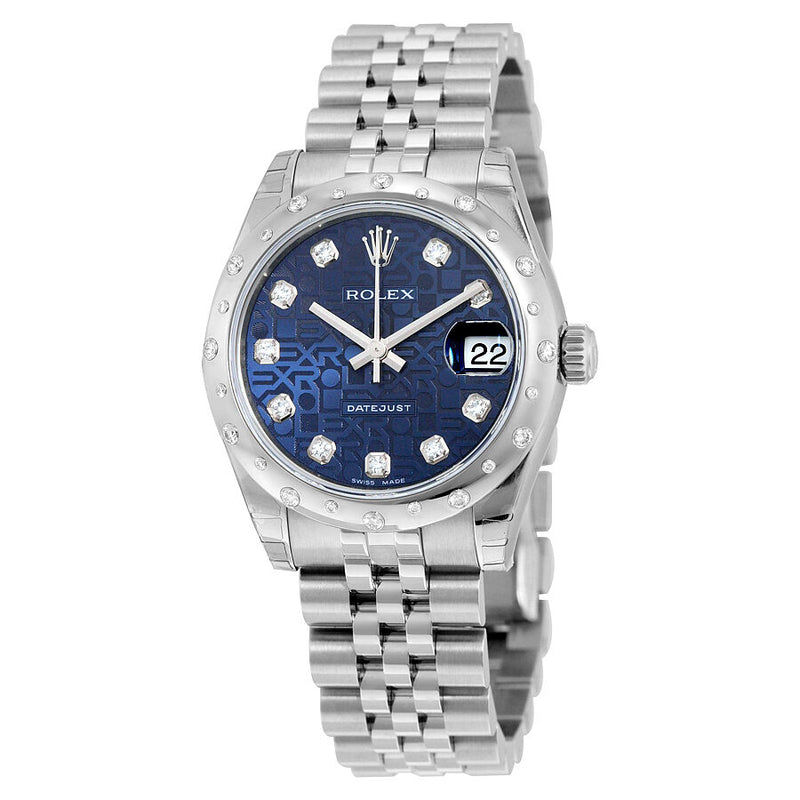 Rolex Oyster Perpetual Datejust 31 Blue Dial Stainless Steel Jubilee Bracelet Automatic Ladies Watch 178344BLJDJ#X178344BLJDJ - Watches of America