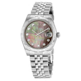 Rolex Oyster Perpetual Datejust 31 Dark Mother of Pearl Dial Stainless Steel Jubilee Bracelet Automatic Ladies Watch #178344BKMDJ - Watches of America