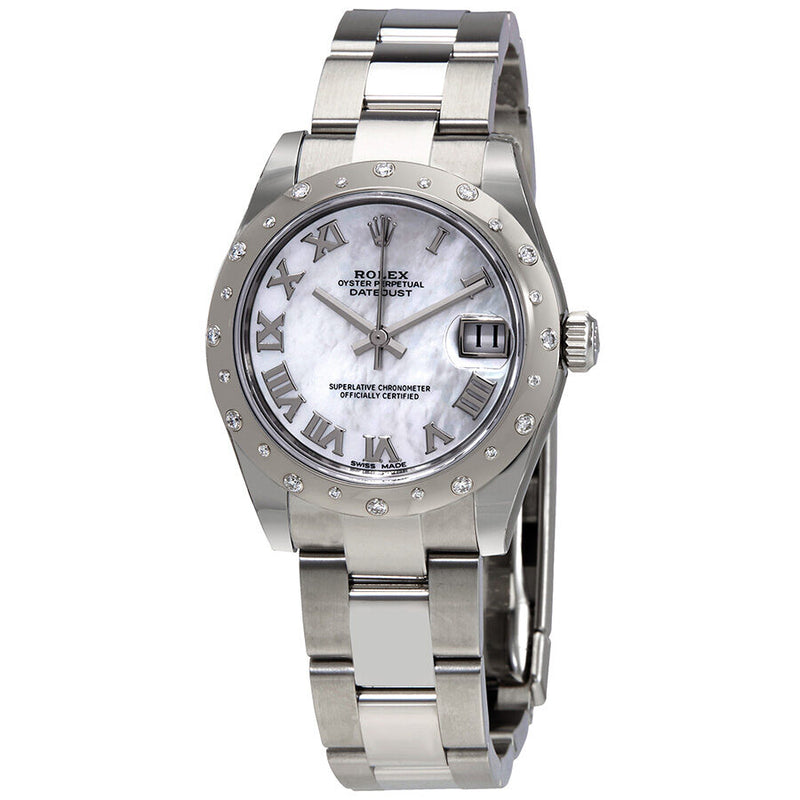 Rolex Oyster Perpetual Datejust 31 Mother of Pearl Dial Stainless Steel Bracelet Automatic Ladies Watch #178344MRO - Watches of America